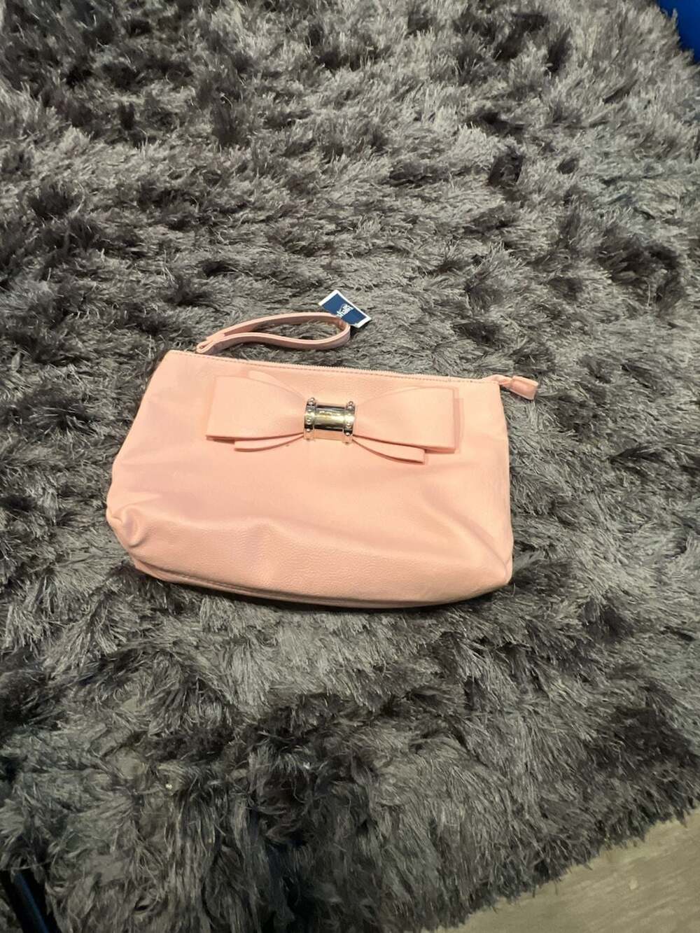 Betsey Johnson Blush Pink Big Bow Wristlet